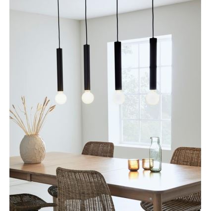 Markslöjd 108264 - Candelabro num fio SENCILLO 4xE27/40W/230V preto antigo