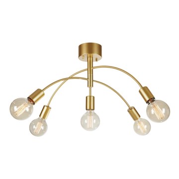 Markslöjd 108285 - Candelabro integrado CYGNUS 5xE27/40W/230V dourado