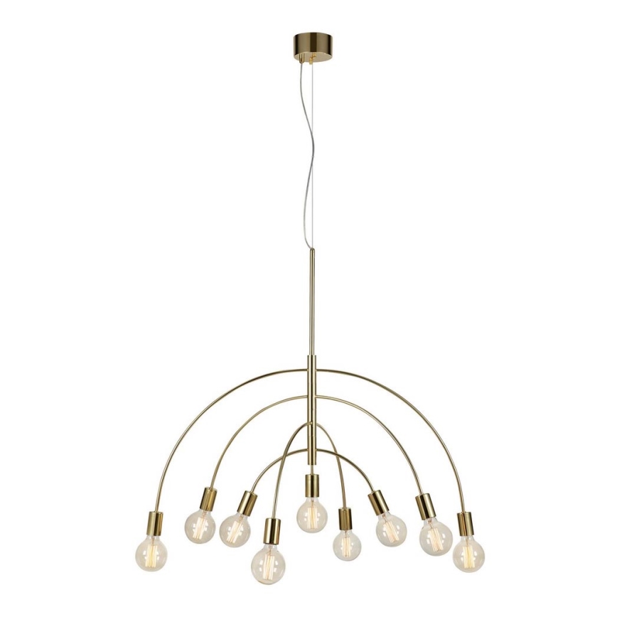 Markslöjd 108289 - Candelabro num fio LAVELLO 9xE27/40W/230V dourado