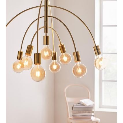 Markslöjd 108289 - Candelabro num fio LAVELLO 9xE27/40W/230V dourado
