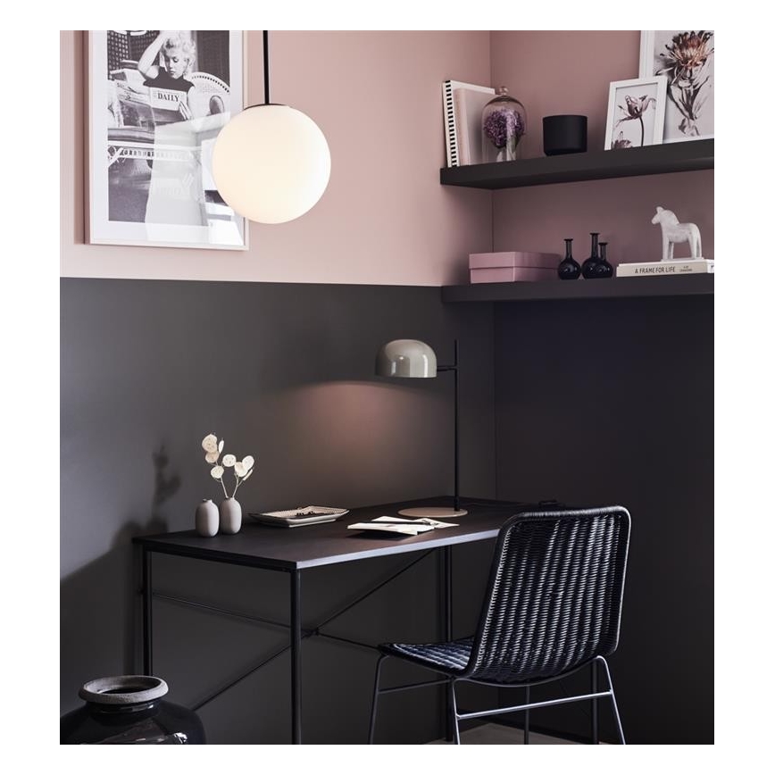 Markslöjd 108292 - Candeeiro de mesa POSE 1xE14/25W/230V cinzento