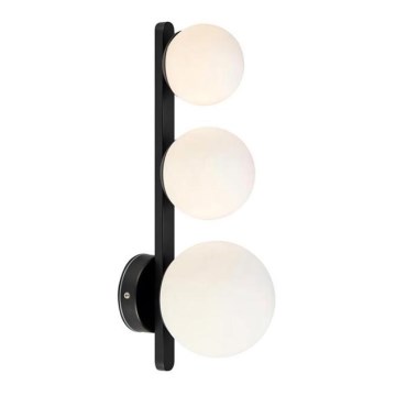 Markslöjd 108349 - Iluminação de parede de casa de banho PURO 3xG9/20W/230V IP44 preto