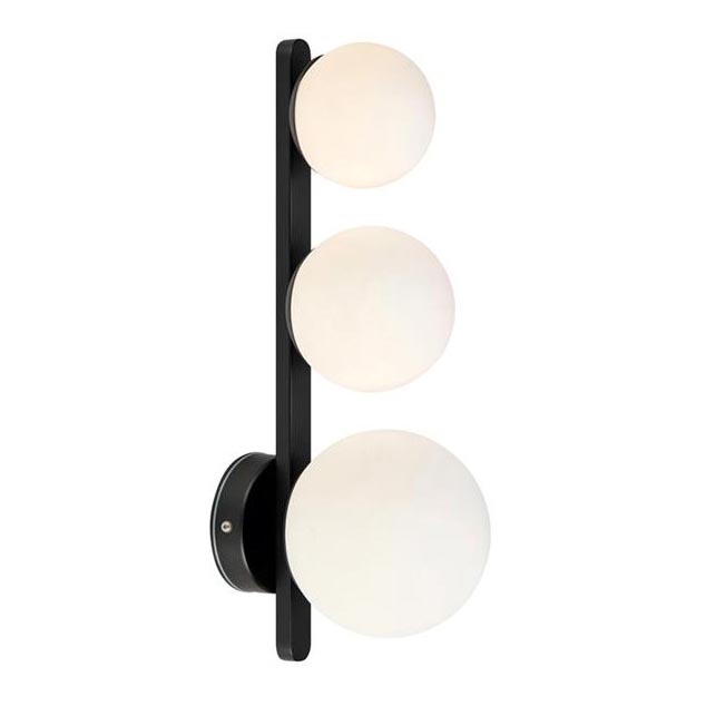 Markslöjd 108349 - Iluminação de parede de casa de banho PURO 3xG9/20W/230V IP44 preto