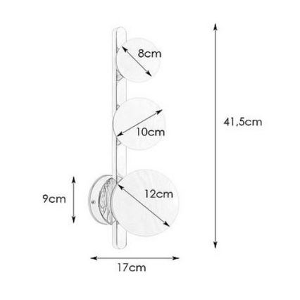 Markslöjd 108349 - Iluminação de parede de casa de banho PURO 3xG9/20W/230V IP44 preto