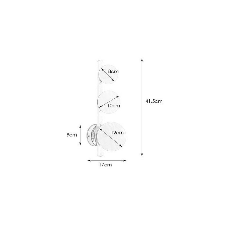Markslöjd 108349 - Iluminação de parede de casa de banho PURO 3xG9/20W/230V IP44 preto