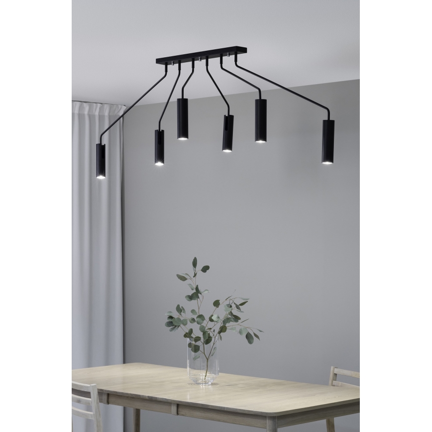 Markslöjd 108508 - Foco RAMUS 6xGU10/25W/230V preto