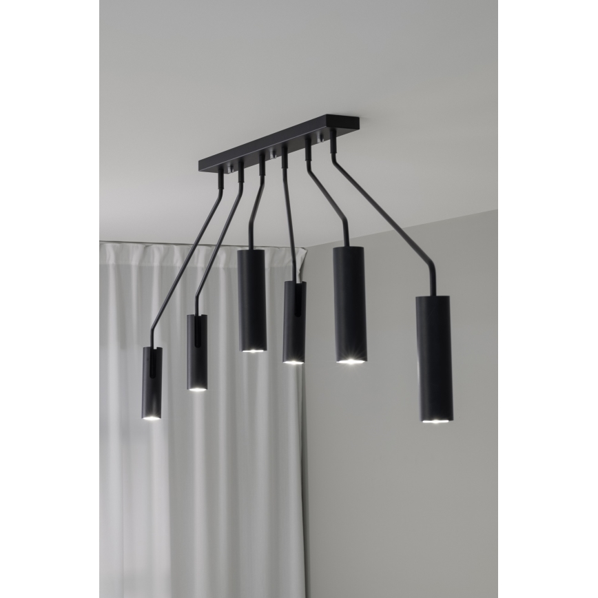 Markslöjd 108508 - Foco RAMUS 6xGU10/25W/230V preto