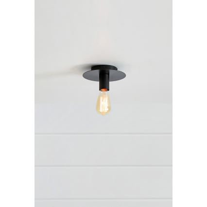 Markslöjd 108540 - Iluminação de teto PIATTO 1xE27/40W/230V preto