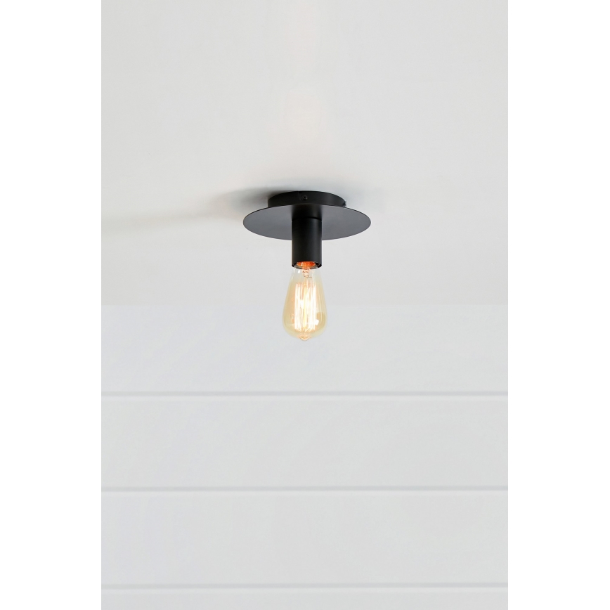 Markslöjd 108540 - Iluminação de teto PIATTO 1xE27/40W/230V preto