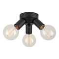 Markslöjd 108549 - Iluminação de teto MAZZO 3xE27/40W/230V preto