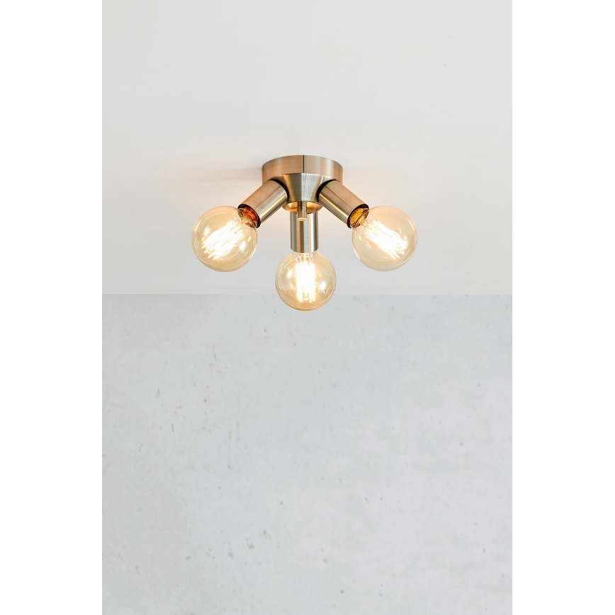 Markslöjd 108551 - Iluminação de teto MAZZO 3xE27/40W/230V cromado mate