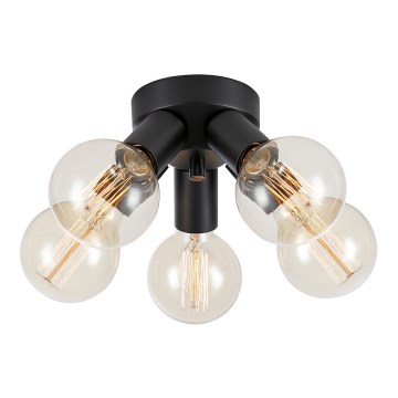 Markslöjd 108552 - Iluminação de teto MAZZO 5xE27/40W/230V preto