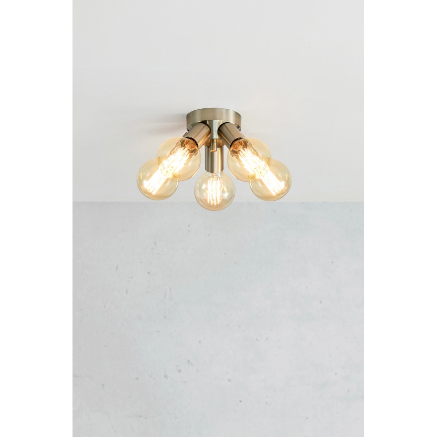 Markslöjd 108554 - Iluminação de teto MAZZO 5xE27/40W/230V cromado mate