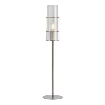 Markslöjd 108558 - Candeeiro de mesa TUBO 1xE14/40W/230V 65 cm cromado brilhante/clear
