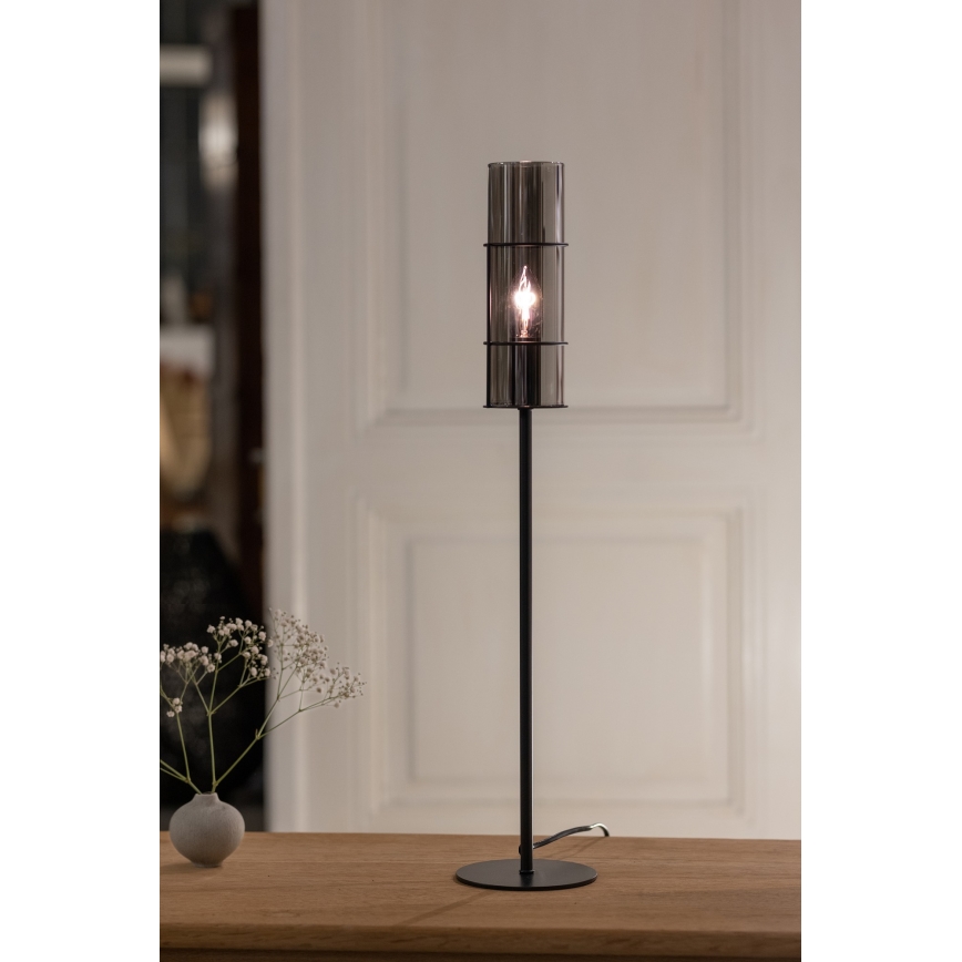 Markslöjd 108560 - Candeeiro de mesa TORCIA 1xE14/40W/230V 65 cm preto