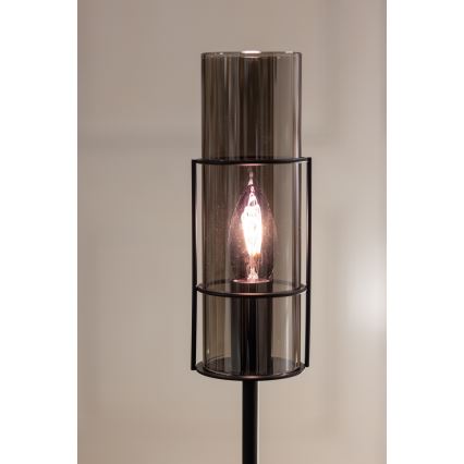 Markslöjd 108560 - Candeeiro de mesa TORCIA 1xE14/40W/230V 65 cm preto