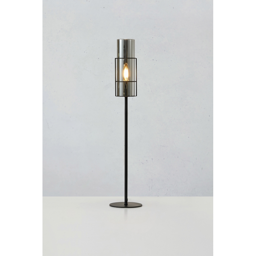 Markslöjd 108560 - Lâmpada de mesa TORCIA 1xE14/40W/230V 65 cm preta