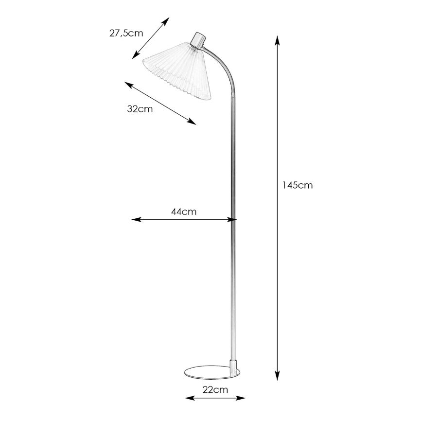 Markslöjd 108569 - Candeeiro de chão MIRA 1xE27/40W/230V dourada