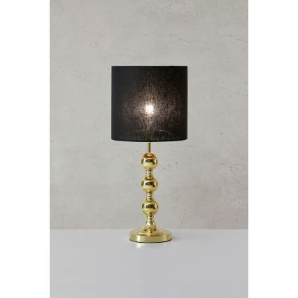 Markslöjd 108574 - Candeeiro de mesa OCTO 1xE27/40W/230V preto/dourada