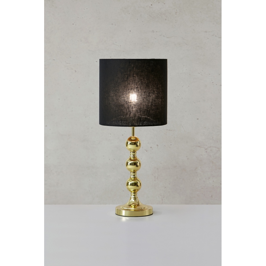 Markslöjd 108574 - Candeeiro de mesa OCTO 1xE27/40W/230V preto/dourada
