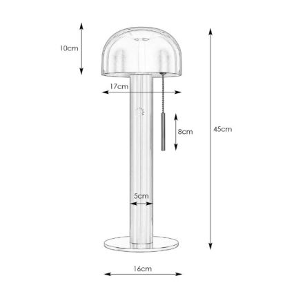 Markslöjd 108577 - Candeeiro de mesa COSTA 2xG9/18W/230V branco/cromado mate