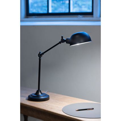 Markslöjd 108584 - Candeeiro de mesa PORTLAND 1xE27/40W/230V preto