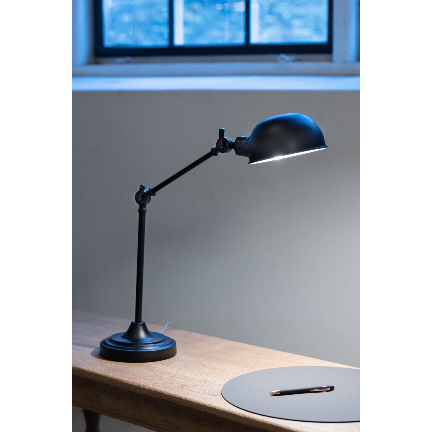 Markslöjd 108584 - Candeeiro de mesa PORTLAND 1xE27/40W/230V preto