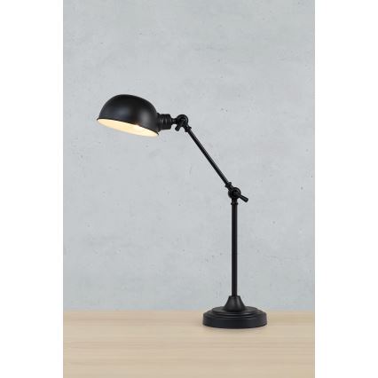 Markslöjd 108584 - Candeeiro de mesa PORTLAND 1xE27/40W/230V preto