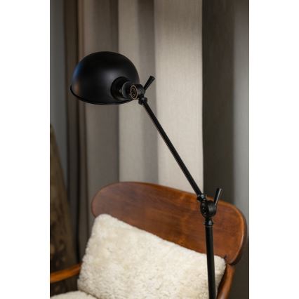 Markslöjd 108586 - Candeeiro de chão PORTLAND 1xE27/40W/230V preto