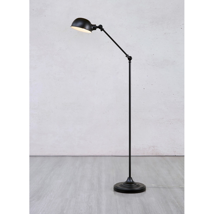 Markslöjd 108586 - Candeeiro de chão PORTLAND 1xE27/40W/230V preto