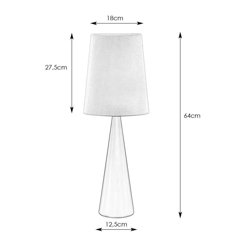 Markslöjd 108597 - Candeeiro de mesa CONUS 1xE14/40W/230V branco/preto
