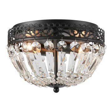 Markslöjd 108598 - Iluminação de teto ETIENNE 2xE14/40W/230V preto