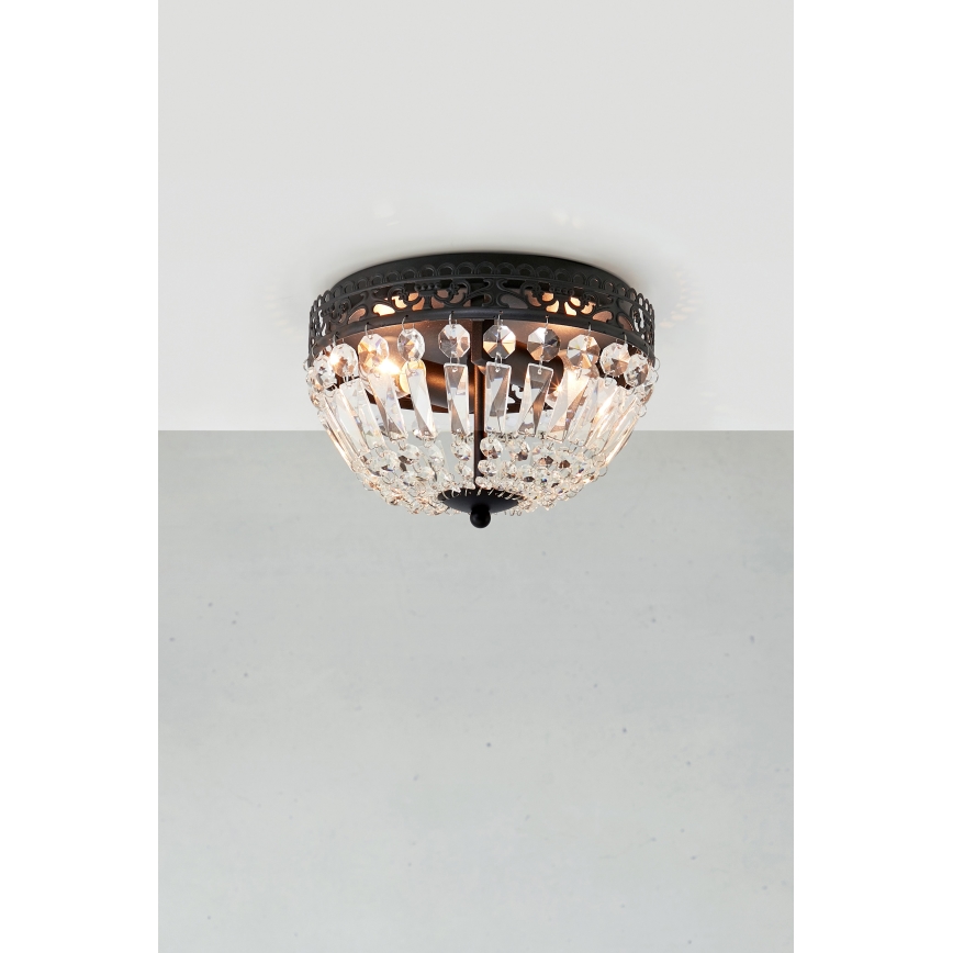 Markslöjd 108598 - Iluminação de teto ETIENNE 2xE14/40W/230V preto