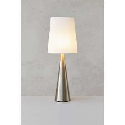 Markslöjd 108624 - Candeeiro de mesa CONUS 1xE14/40W/230V branco/cromado mate