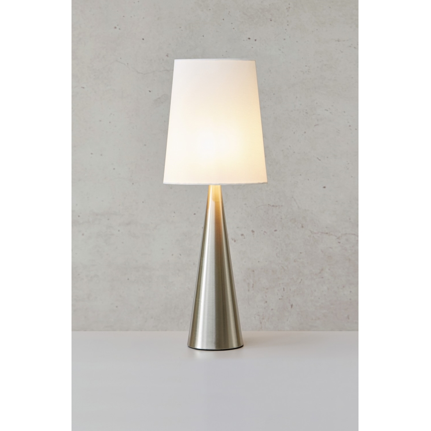 Markslöjd 108624 - Candeeiro de mesa CONUS 1xE14/40W/230V branco/cromado mate