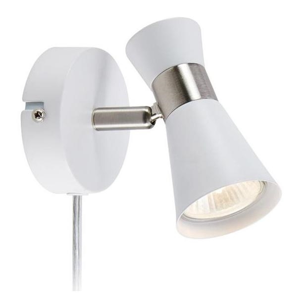 Markslöjd 108627- Foco de parede FOLIE 1xGU10/7W/230V branco/cromado mate