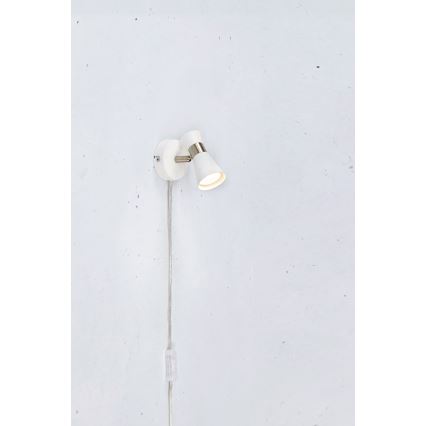 Markslöjd 108627- Foco de parede FOLIE 1xGU10/7W/230V branco/cromado mate