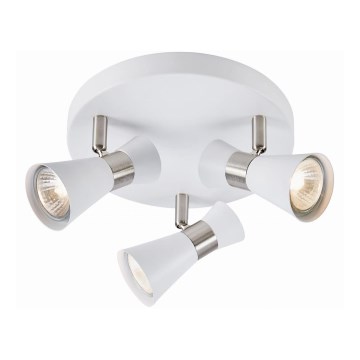 Markslöjd 108628 - Foco FOLIE 3xGU10/7W/230V branco/cromado mate