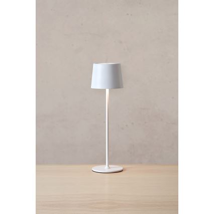 Markslöjd 108653- Candeeiro LED recarregável e regulável FIORE LED/2W/5V IP44 38cm branco