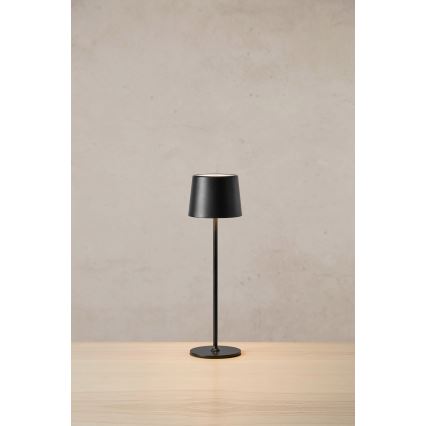 Markslöjd 108653- Candeeiro LED recarregável e regulável FIORE LED/2W/5V IP44 38cm preto