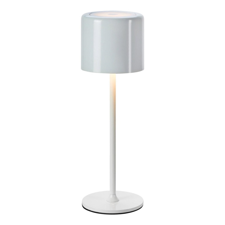 Markslöjd 108658 - Candeeiro recarregável com regulação de intensidade FILO LED/2W/5V IP44 30 cm branco