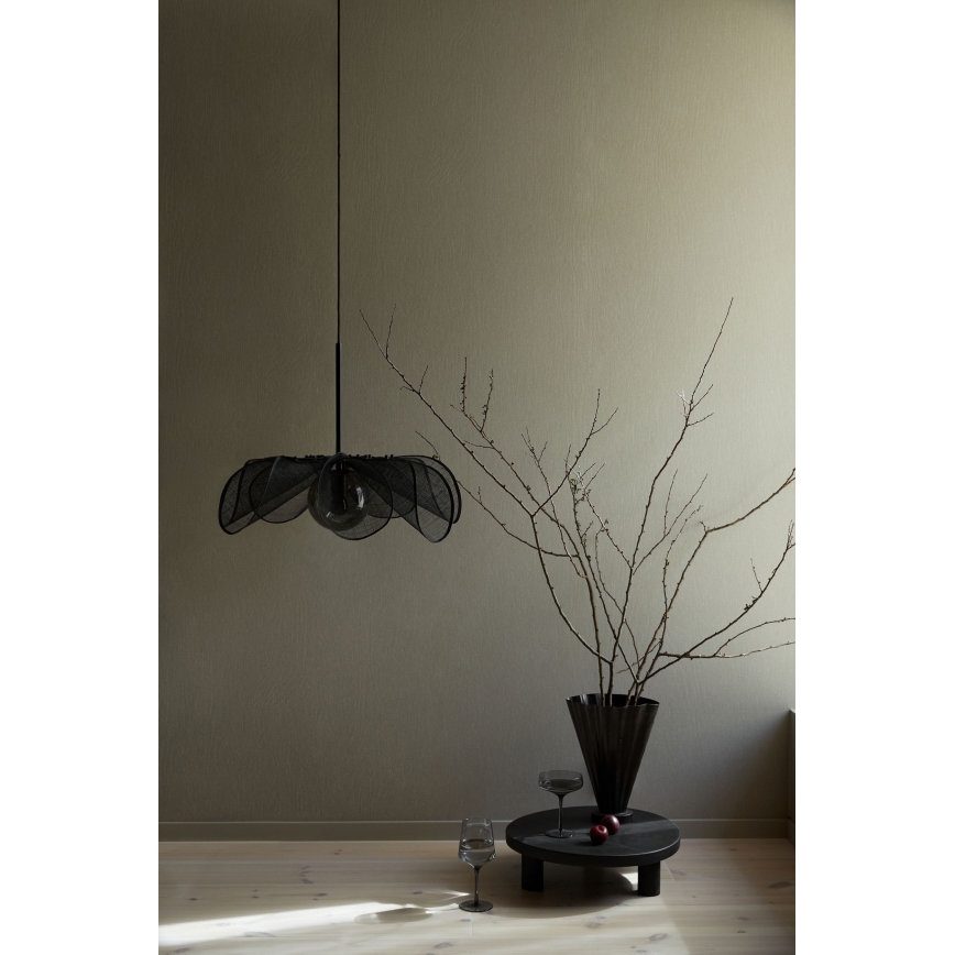 Markslöjd 108660 - Candeeiro suspenso STYRKA 1xE27/40W/230V diâmetro 63 cm preto