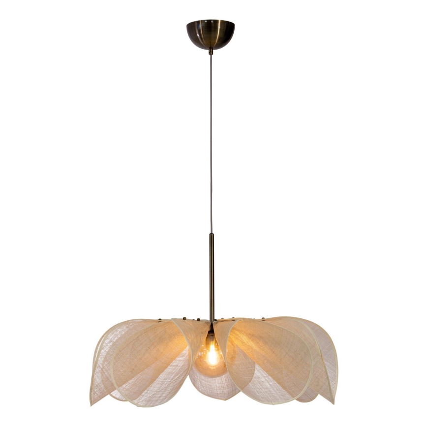 Markslöjd 108661 - Candeeiro suspenso STYRKA 1xE27/40W/230V diâmetro 75 cm bege