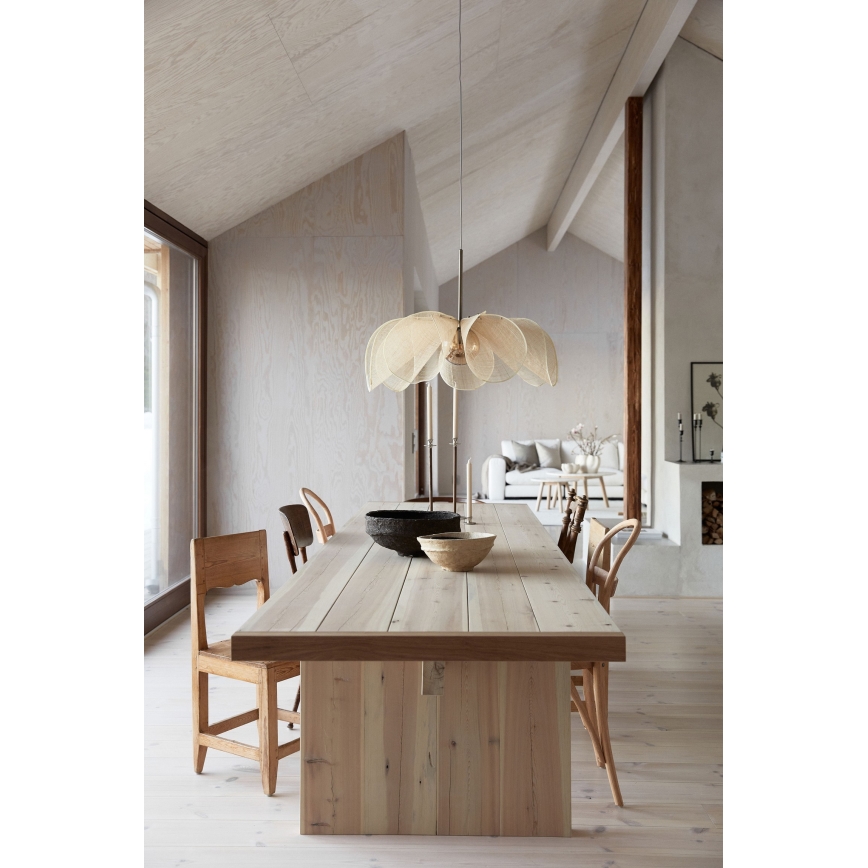Markslöjd 108661 - Candeeiro suspenso STYRKA 1xE27/40W/230V diâmetro 75 cm bege