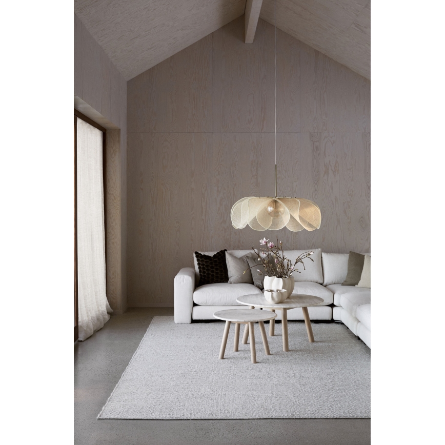 Markslöjd 108661 - Candeeiro suspenso STYRKA 1xE27/40W/230V diâmetro 75 cm bege
