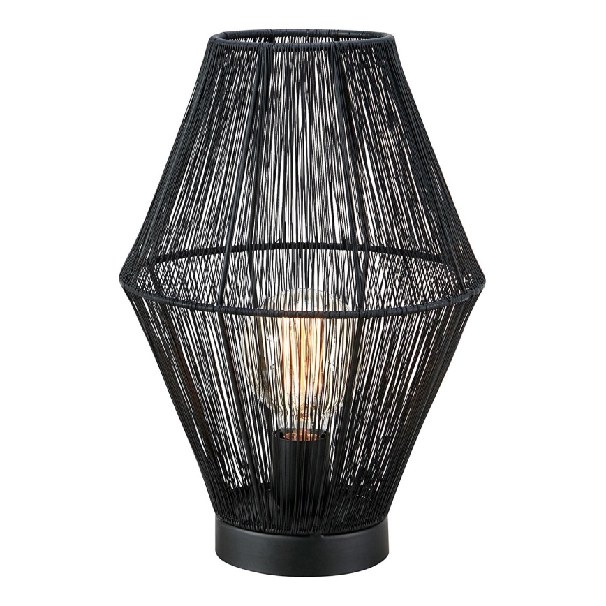 Markslöjd 108666 - Candeeiro de mesa CASA 1xE27/40W/230V preto