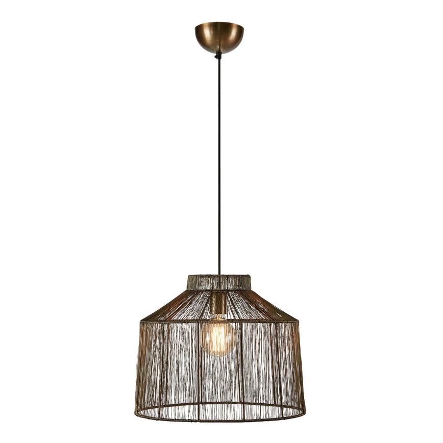 Markslöjd 108667 - Candeeiro suspenso CAPANNA 1xE27/40W/230V latão