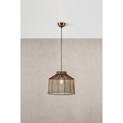 Markslöjd 108667 - Candeeiro suspenso CAPANNA 1xE27/40W/230V latão