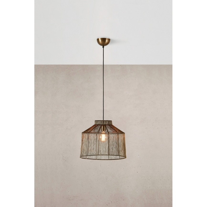 Markslöjd 108667 - Candeeiro suspenso CAPANNA 1xE27/40W/230V latão