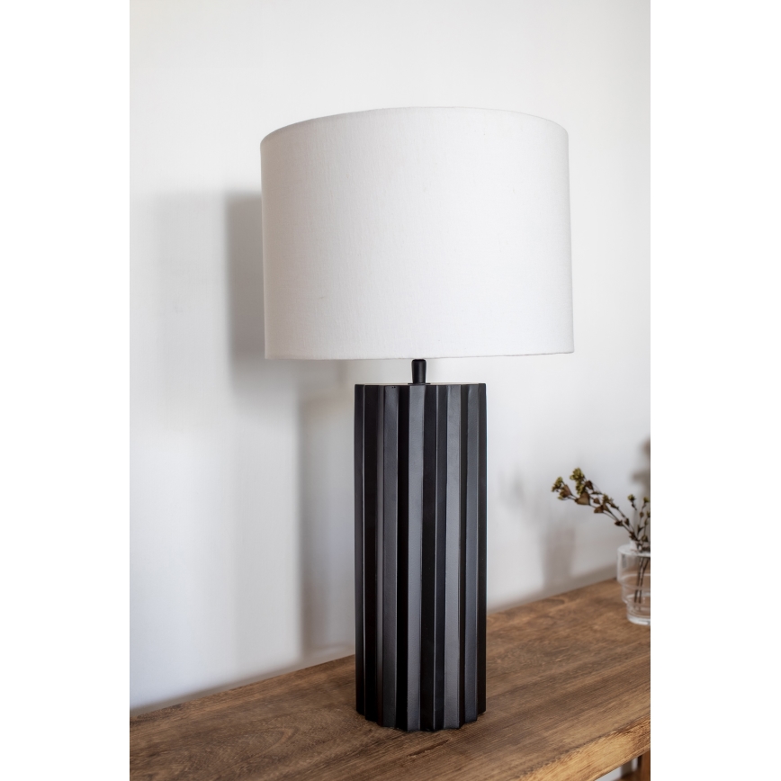Markslöjd 108670 - Candeeiro de mesa HASHIRA 1xE27/40W/230V branco/preto